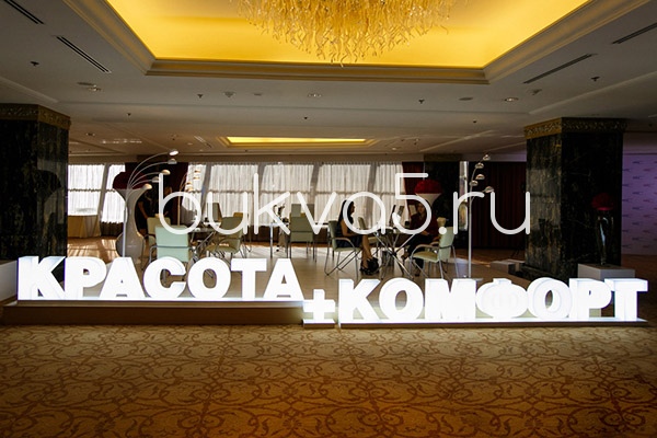 Объемные буквы с внутренней подсветкой. Объемные буквы с внутренней подсветкой.